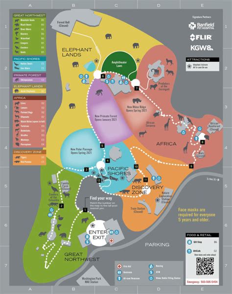 Oregon Zoo Map and Brochure (2024 - 2012) | ThemeParkBrochures.net