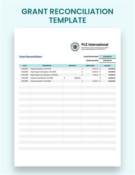 Reconciliation Excel Templates - Spreadsheet, Free, Download | Template.net