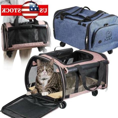 LDLC Soft-Sided Pet Travel Carrier with Wheels Airline