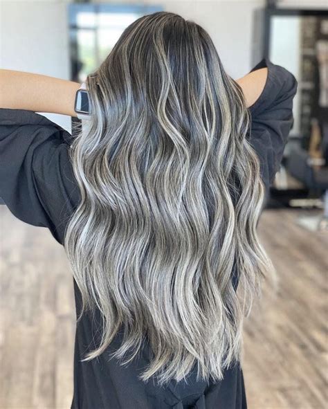 Long Ash Gray Hair Ash Gray Hair Color, Grey Hair Dye, Beige Hair, Brown Hair Colors, Custom ...