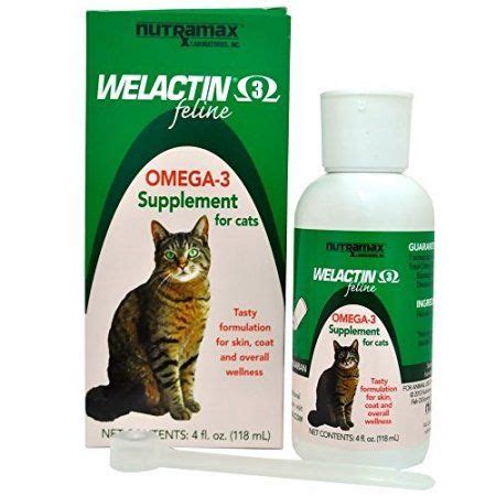 Nutramax Welactin Feline Omega-3 Liquid Supplement for Cats, 4 oz. - Walmart.com in 2020 ...