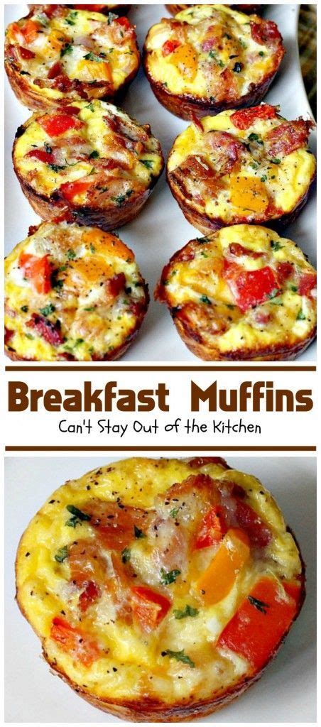 Breakfast Muffins | Breakfast brunch recipes, Recipes, Yummy breakfast