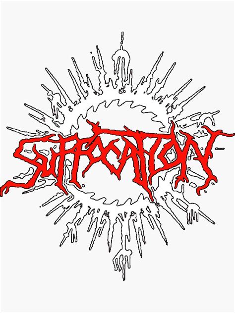 Pegatina «Géneros: Death metal técnico Suffocation Band logo» de ...