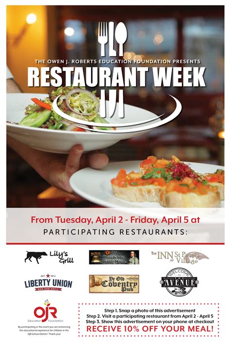 Restaurant Week - Owen J. Roberts Education Foundation