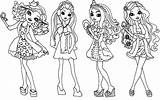 Ever After High Coloring Sheets  Pages sketch template