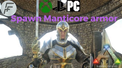 ARK: Survival Evolved How to spawn Manticore armor - YouTube