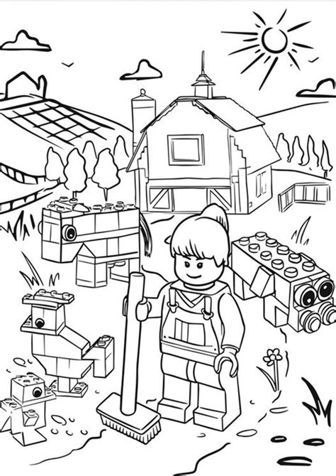 Free & Easy To Print Lego Coloring Pages - Tulamama