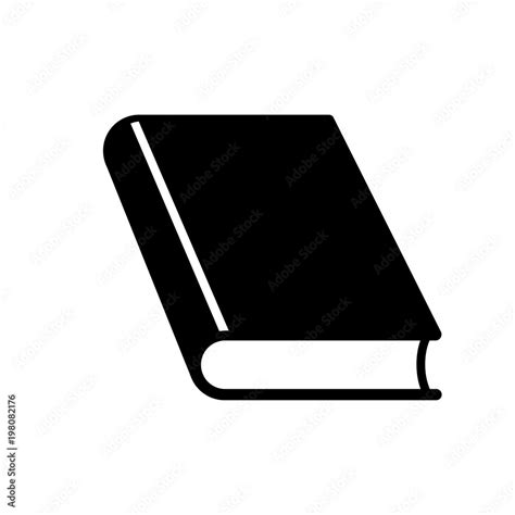 Closed book icon. Thick hardcover book. Vector Illustration Stock ...