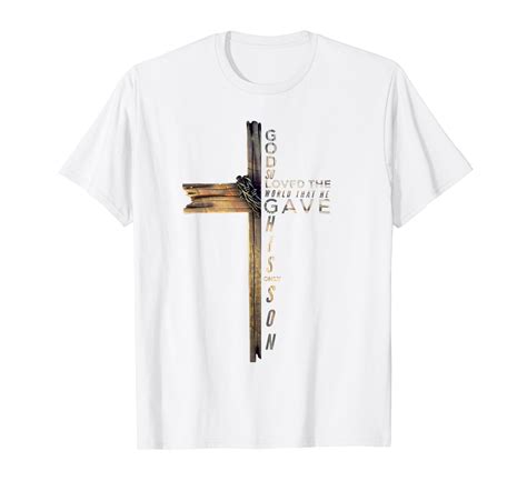 John 3:16 Christian Cross Bible T-Shirt - Walmart.com