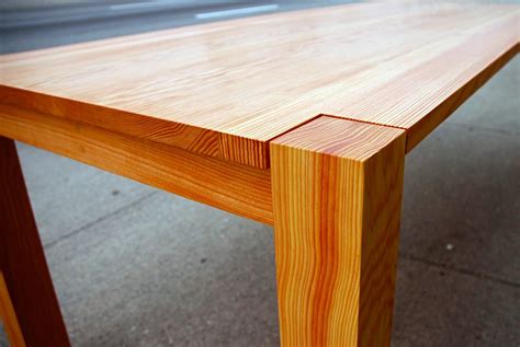 Cove - reclaimed Douglas Fir table corner detail | Contemporary wood ...