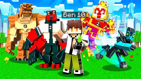 Playing as BEN 10 in MINECRAFT! - Mod Showcase - YouTube