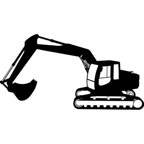 excavator clipart black and white - Clip Art Library