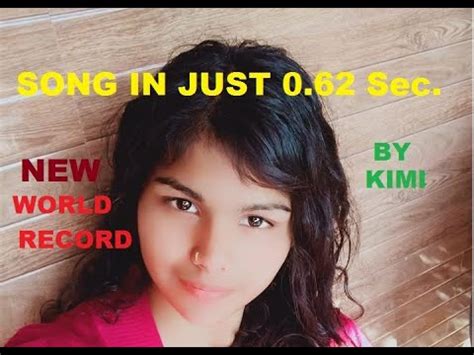 I made worlds Shortest Song Ever in just.0.62 seconds || By Kimi || #V9 - YouTube