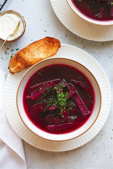 Polish beet borsch soup is a very easy and delicious soup, made with 4 ...