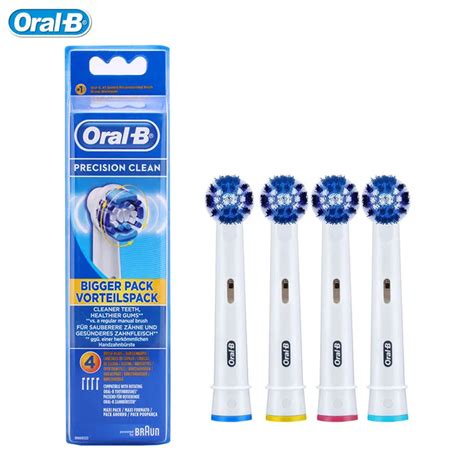 4 heads Oral B Braun Precision Clean Replacement Electric Toothbrush ...