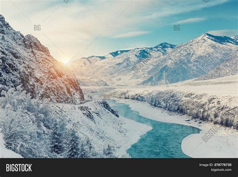 Winter Snow River Image & Photo (Free Trial) | Bigstock