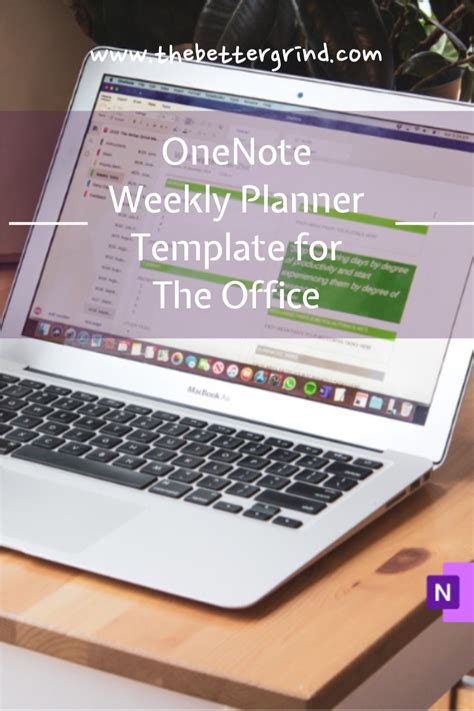 2021 Onenote Weekly Planner Template for Professionals | Etsy Canada ...