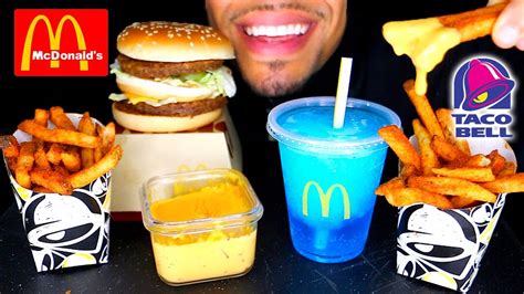 MCDONALD'S BIG MAC TACO BELL NACHO CHEESE FRIES BLUE SLUSHIE DRINK ...