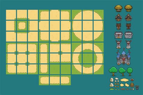 Forest Top Down 2D Game Tileset - CraftPix.net