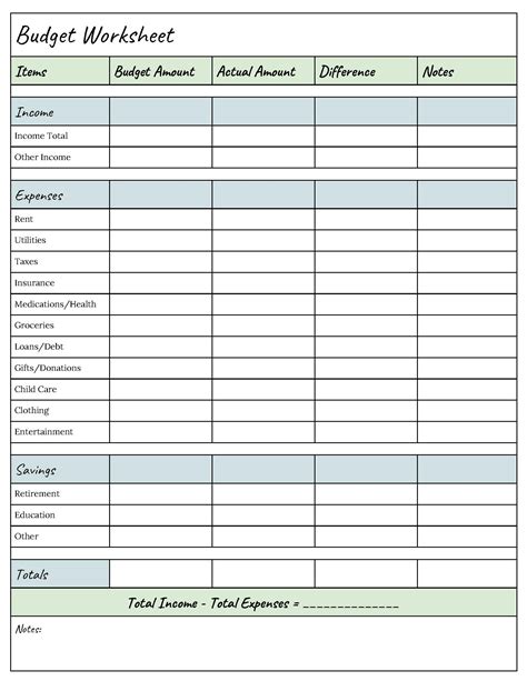 Print out this free budget spreadsheet to track your expenses - Printerfriendly