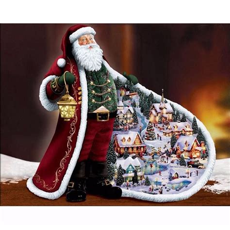 Diamond Painting - Santa Claus - Floating Styles - Diamond Embroidery ...