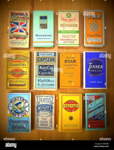 Old cigarette packets Stock Photo: 133009044 - Alamy