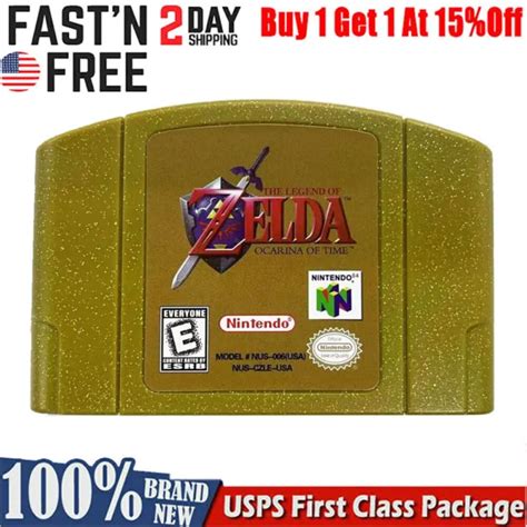 THE LEGEND OF Zelda Ocarina of Time Nintendo N64 Video Game Console ...
