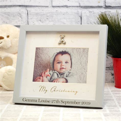 Personalised Christening Photo Frame By GiftsOnline4U