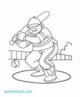 Cricket Pitch Coloring Pages sketch template