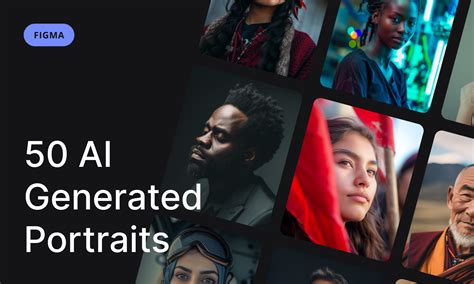 50 AI Generated Portraits | Figma