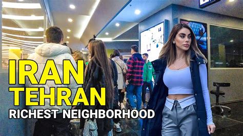 IRAN 2023 - Nightlife In The Luxury Neighborhood of Tehran Walking Vlog ایران - Drones