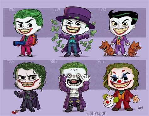 Fan-made: Evolution of The Joker (credit: @jeffvictorart) : DC ...