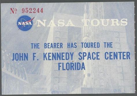 Ticket for NASA Tours, John F. Kennedy Space Center, Florida | Kennedy ...