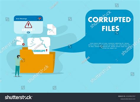 Corrupted File Concept Corrupted File Illustration Stock Vector (Royalty Free) 2193952707 ...