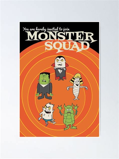 "Monster Squad" Poster by Tiki2 | Redbubble