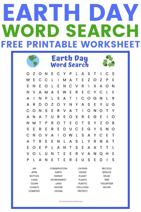 Earth Day Activities For Kids Free Printables