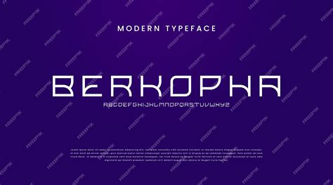 Premium Vector | Simple and minimal modern font