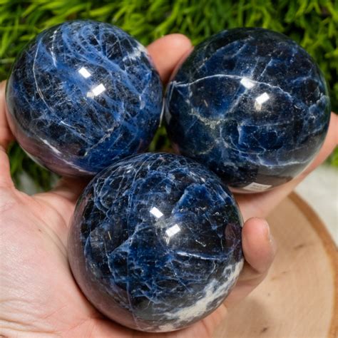 Sodalite Sphere - The Crystal Council