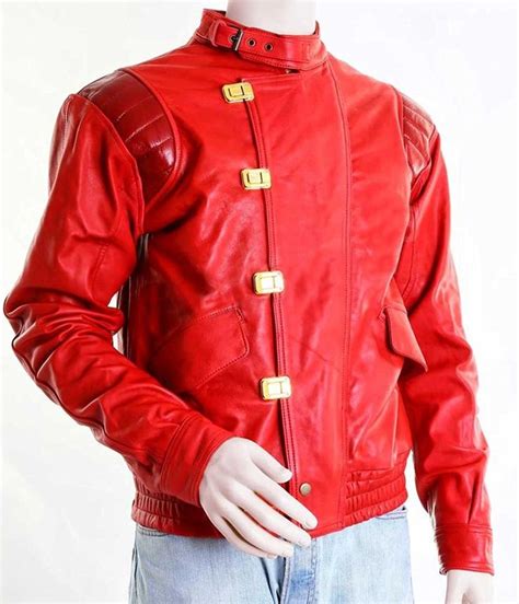 Akira Jacket Capsule Pill Shotaro Kaneda Black/Red Motorcycle Leather ...