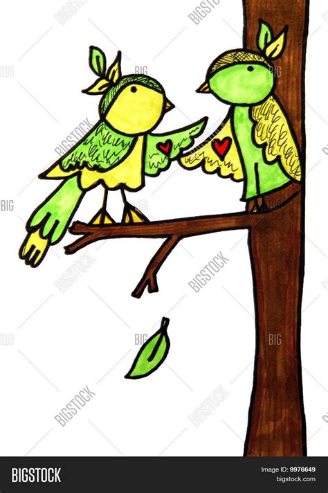 Love Birds Cartoon Stock Photo & Stock Images | Bigstock