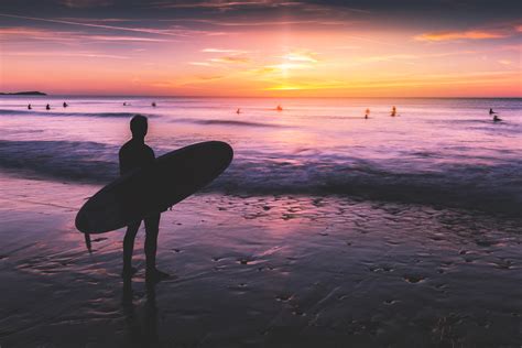 Surfing Photography Sunset