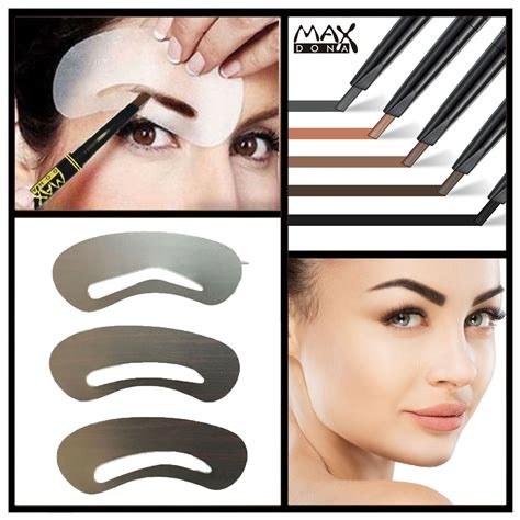 Professional Eyebrow Shaping Stencil & Pencil Eye Brow Template Liner ...