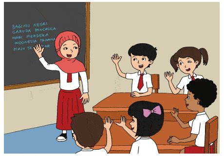 Pembelajaran 6 Tema 1 Subtema 3 Hidup Rukun di Sekolah | Mikirbae.com