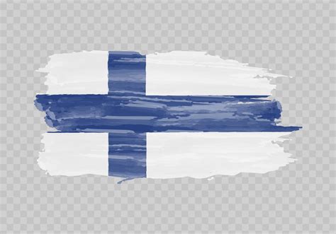 Watercolor painting flag of Finland 22755084 Vector Art at Vecteezy