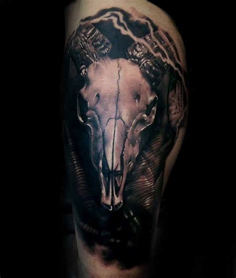 100 Ram Tattoo Designs For Men - Bighorn Sheep Ink Ideas