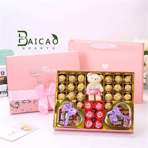 Buy Wholesale China High-end Hot Cardboard Candy Valentine Chocolate Gift Boxes Square Box ...