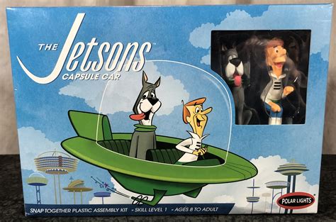 Polar Lights - The Jetsons 1:25 Scale Jetson Family Flying Capsule Car ...