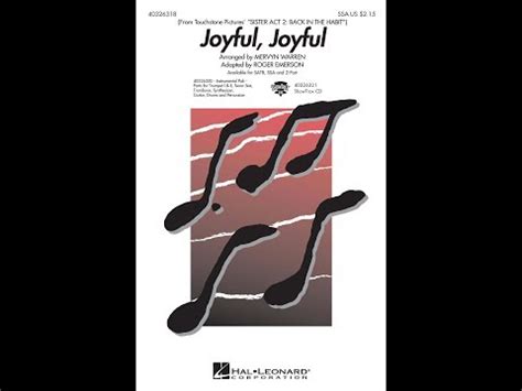 Song - Joyful, Joyful - Choral and Vocal sheet music arrangements