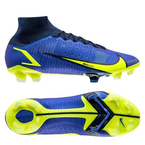 Nike Mercurial Superfly 8 Elite FG Recharge - Blau/Neon/Blau