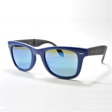 Ray-Ban Wayfarer Folding Classic Sunglasses 54mm - Blue Frame/Blue ...